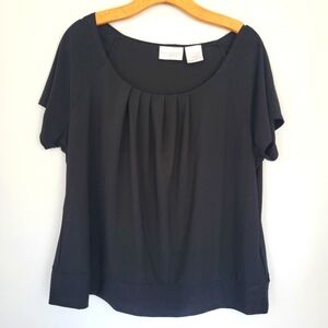 Worthington stretch black blouse size 2x